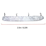Maxbell Patio Awning Canopy Feet Rain Cover Waterproof Storage Bag Sun Protection 250CM Argent