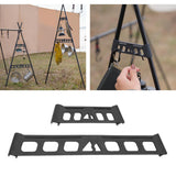 Maxbell Camping Hanging Hook Triangle Storage Rack Shelf Hook for Backyard Barbecue S