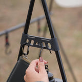 Maxbell Camping Hanging Hook Triangle Storage Rack Shelf Hook for Backyard Barbecue L