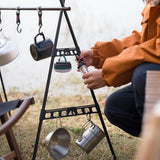Maxbell Camping Hanging Hook Triangle Storage Rack Shelf Hook for Backyard Barbecue L
