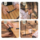 Maxbell Outdoor Storage Shelves Holder Lightweight Detachable for Picnic Outdoor