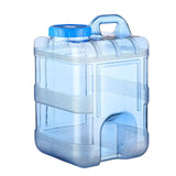 Maxbell 15L Transparent Blue Portable Water Storage Barrel Container Easily Clean