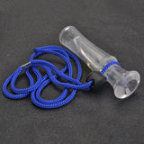 Maxbell Duck Call Whistle with Rope Decoy Gear Hunting Outdoor Tool blue