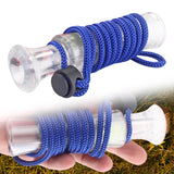 Maxbell Duck Call Whistle with Rope Decoy Gear Hunting Outdoor Tool blue