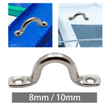 Maxbell Bimini Boat Top Pad Eye Anchor Point Stainless Steel for Canoe Rigging 8mm