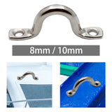 Maxbell Bimini Boat Top Pad Eye Anchor Point Stainless Steel for Canoe Rigging 8mm