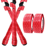 Maxbell 2x Golf Club Grip Wrapping Tapes PU Leather Regripping Solution Red