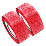 Maxbell 2x Golf Club Grip Wrapping Tapes PU Leather Regripping Solution Red