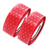 Maxbell 2x Golf Club Grip Wrapping Tapes PU Leather Regripping Solution Red