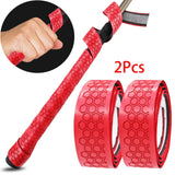 Maxbell 2x Golf Club Grip Wrapping Tapes PU Leather Regripping Solution Red