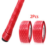 Maxbell 2x Golf Club Grip Wrapping Tapes PU Leather Regripping Solution Red