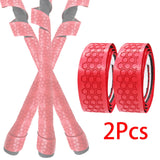 Maxbell 2x Golf Club Grip Wrapping Tapes PU Leather Regripping Solution Red