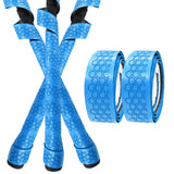 Maxbell 2x Golf Club Grip Wrapping Tapes PU Leather Regripping Solution Blue