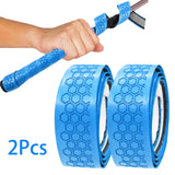 Maxbell 2x Golf Club Grip Wrapping Tapes PU Leather Regripping Solution Blue