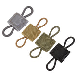 Maxbell Outdoor Gear Holder Clip Multifunctional Elastic Ribbon Buckle for Vest Gray