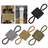 Maxbell Outdoor Gear Holder Clip Multifunctional Elastic Ribbon Buckle for Vest Gray