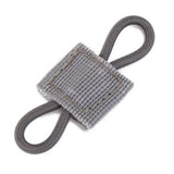 Maxbell Outdoor Gear Holder Clip Multifunctional Elastic Ribbon Buckle for Vest Gray