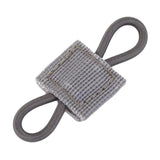 Maxbell Outdoor Gear Holder Clip Multifunctional Elastic Ribbon Buckle for Vest Gray