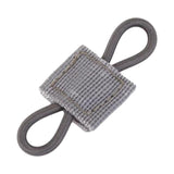 Maxbell Outdoor Gear Holder Clip Multifunctional Elastic Ribbon Buckle for Vest Gray