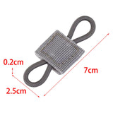 Maxbell Outdoor Gear Holder Clip Multifunctional Elastic Ribbon Buckle for Vest Gray