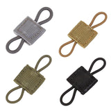 Maxbell Outdoor Gear Holder Clip Multifunctional Elastic Ribbon Buckle for Vest Gray