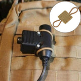 Maxbell Outdoor Gear Holder Clip Multifunctional Elastic Ribbon Buckle for Vest Khaki