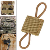 Maxbell Outdoor Gear Holder Clip Multifunctional Elastic Ribbon Buckle for Vest Khaki