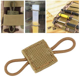 Maxbell Outdoor Gear Holder Clip Multifunctional Elastic Ribbon Buckle for Vest Khaki