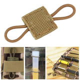 Maxbell Outdoor Gear Holder Clip Multifunctional Elastic Ribbon Buckle for Vest Khaki