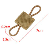 Maxbell Outdoor Gear Holder Clip Multifunctional Elastic Ribbon Buckle for Vest Khaki