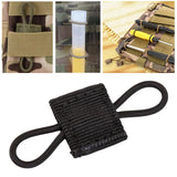 Maxbell Outdoor Gear Holder Clip Multifunctional Elastic Ribbon Buckle for Vest Black