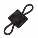 Maxbell Outdoor Gear Holder Clip Multifunctional Elastic Ribbon Buckle for Vest Black
