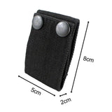 Maxbell Nylon Duty Belt Buckle Fixing Wide Belt for Travel Outdoor Accessories Black