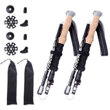 Maxbell Folding Cane Aluminum Hiking Trekking Poles for Climbing Mountaineering 130cm