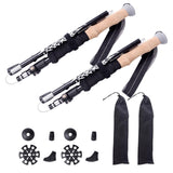 Maxbell Folding Cane Aluminum Hiking Trekking Poles for Climbing Mountaineering 110cm