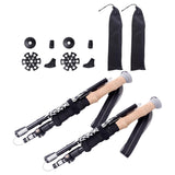 Maxbell Folding Cane Aluminum Hiking Trekking Poles for Climbing Mountaineering 110cm