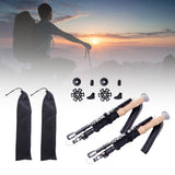 Maxbell Folding Cane Aluminum Hiking Trekking Poles for Climbing Mountaineering 110cm
