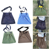 Maxbell Garden Berry Picking Bag Pouch Vegetable Harvest Bag Garden Storage Apron Black