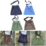 Maxbell Garden Berry Picking Bag Pouch Vegetable Harvest Bag Garden Storage Apron Black