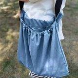 Maxbell Garden Berry Picking Bag Pouch Vegetable Harvest Bag Garden Storage Apron Blue
