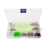 Maxbell 289Pcs Fishing Tackle Box Kit with Storage Case for Beginners Freshwater