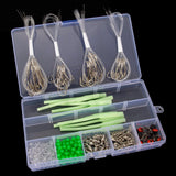 Maxbell 289Pcs Fishing Tackle Box Kit with Storage Case for Beginners Freshwater