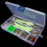 Maxbell 289Pcs Fishing Tackle Box Kit with Storage Case for Beginners Freshwater