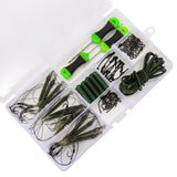 Maxbell 62Pcs Carp Fishing Accessories Sleeves Rig Tube Quick Change Swivels