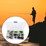 Maxbell 62Pcs Carp Fishing Accessories Sleeves Rig Tube Quick Change Swivels