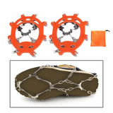 Maxbell Crampons 8 Spikes Snow Grips Stretch Footwear for Boots Women Men Kids