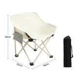 Maxbell Camping Folding Chair Picnics Home Furniture Folded for Patio Lawn Travel White