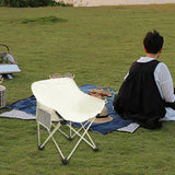 Maxbell Camping Folding Chair Picnics Home Furniture Folded for Patio Lawn Travel White