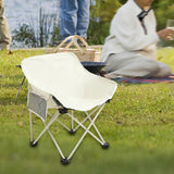 Maxbell Camping Folding Chair Picnics Home Furniture Folded for Patio Lawn Travel White