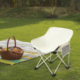 Maxbell Camping Folding Chair Picnics Home Furniture Folded for Patio Lawn Travel White